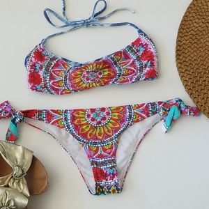 2/$20 Billabong tie dye cheeky bikini
